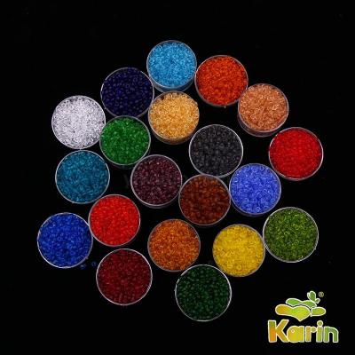 DIY Handmade Beaded Material Bead Colored Glass Bead round Beads Embroidery Beads Clothing Shoes and Hats Ornament Accessories