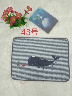 Cartoon is printed floor mat, non-slip Cloth mat, machine washing door mat