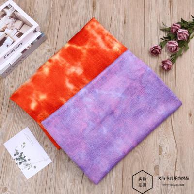 Short Plush Thickened Tie-Dyed Embossing Craft Crocodile Pattern Dinosaur Pattern Snakeskin Pattern Fabric Making Toy Fabric