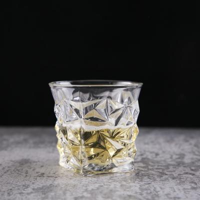 Crystal glass whisky glass European vintage wine glass bar ice hockey glass spirits glass creative glass