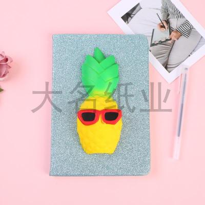 Pineapple head with ink money Creative Nifty primary and middle school students personality notebook class Notebook Private Diary