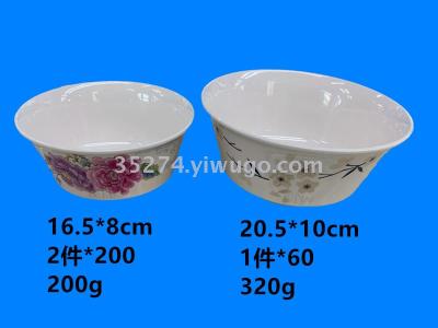 Tableware Melamine bowl soup bowl buckle bowl noodles bowl large spot stock can be sold by ton