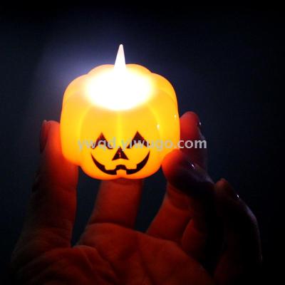 New Halloween Atmosphere Decoration Supplies Light-Emitting Candle Light Haunted House Decoration Oil Lamp Factory Wholesale