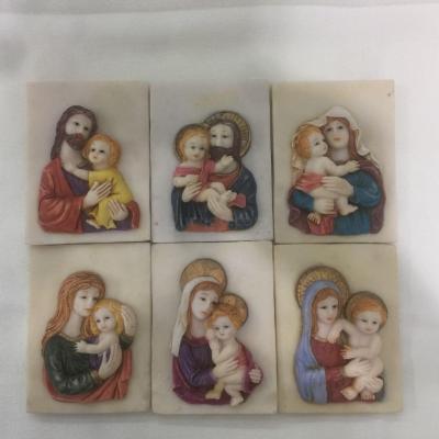 Christmas nativity scene decorates refrigerator magnet sets a set of holy gifts for Halloween and Christmas