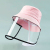 High Quality Anti-Droplet Bucket Hat Removable Protective Caps Cotton Double Layer Adult Bucket Hat Parent-Child Protective Caps