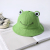 Children's hat fisherman's hat cute Children cartoon frog periodic hood uv protection baby hat
