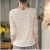 Spring wear 2019 new women's dress V neck hollow out blouse trend