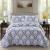 Hot sale European air conditioning summer quilt yarn-dyed polyester cotton bedding 3 pcs set double jacquard bed cover