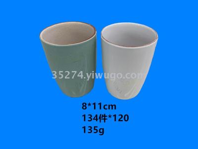 Simultaneous Ceramics Cups Imitated mouth cups Water Milk Cups Spot low processing