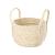 Hand-Woven Two-Color Storage Basket Storage Basket Laundry Basket Sundries Basket Food Storage Basket