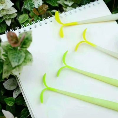 0.5 mm bean sprouts neutral pen, student cartoon modelling neutral pen, silica gel creative office neutral pen