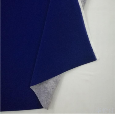 Sapphire Blue Non-Woven Short Plush Paper Velvet Flocking Cloth Furniture Drawer Packing Box with Self-Adhesive Processing