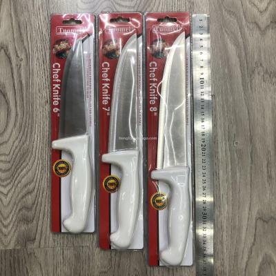 41-c1-006/007 /008 the white kitchen knife with handle in 3 sizes