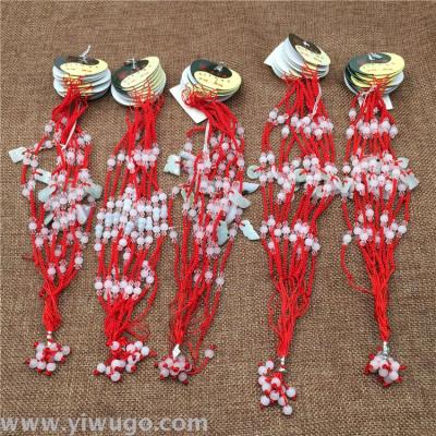 Red Rope Pendant Bracelet Anklet Handmade Braided Red Thread Student Jewelry Small Gift Anklet Ankle Ring Wholesale