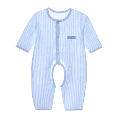 Baby jumpsuit summer half sleeve cotton thin nine - minute sleeve garment newborn baby crawling preferential clothing