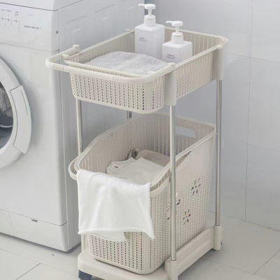 525 Foreign Trade Popular Style Plastic Multi-Laundry Basket Storage Rack Dirty Clothes Storage Basket Storage Rack Storage Basket Dirty Clothes Basket