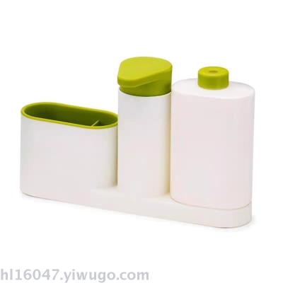 Kitchen Dishcloth Sponge Draining Rack Detergent Soap Solution Hand-Washing Device Set