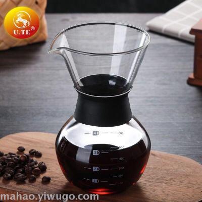 High borosilicate glass coffee mug