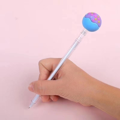 0.5 mm sweet candy neutral pen, silicone creative candy neutral pen, student cartoon stylus