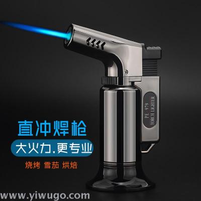 Baking kitchen ignition three single torch welding gun micro high temperature outdoor spray lighter