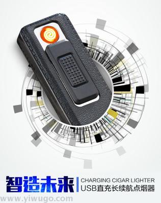 YQ032 PLASTIC USB pull-down cigarette lighter ultra-thin personality portable light lighter wholesale