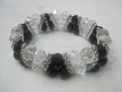 Multi-drill 2 rows of stylish atmospheric ladies handmade beaded crystal bracelet bracelet boutique wholesale direct sale