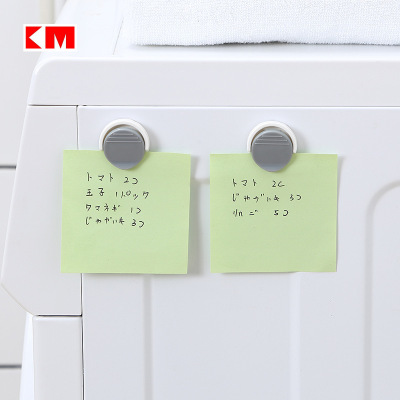 KM 506 507 round magnetic message clip refrigerator stick magnetic note clip prismatic 2 PCS