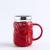 New Snowflake Mug Mirror Cup Color Glaze with Lid Daily Household Office Cup Coffee Cup Practical Ceramic Water Cup