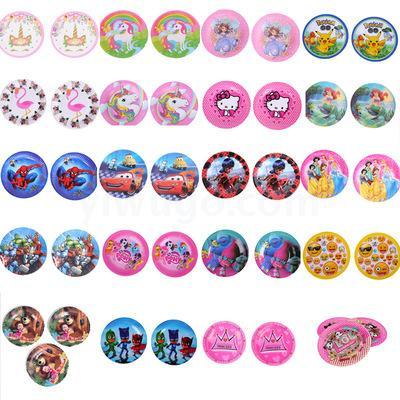 Party holiday cartoon cake dinner plate children's snack plate birthday Party paper plate supplies picnic paper plate ten