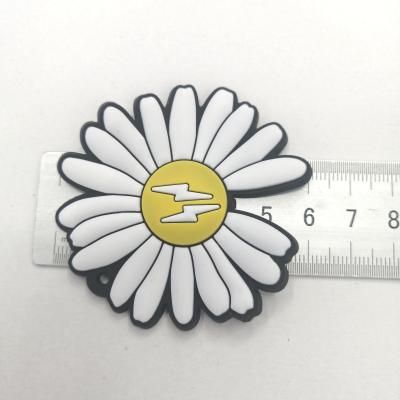 Factory direct sell Plastic label PVC leather label for Daisy label