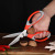 Rubber and plastic handle multi - functional kitchen tool scissors, household strong chicken ipads scissors food barbecue stainless steel scissors