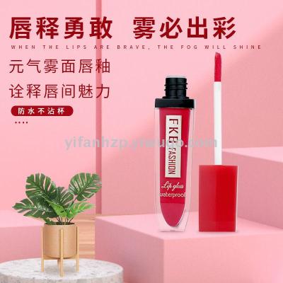Non - stained cup non - fading matte lip gloss series manufacturers direct sales