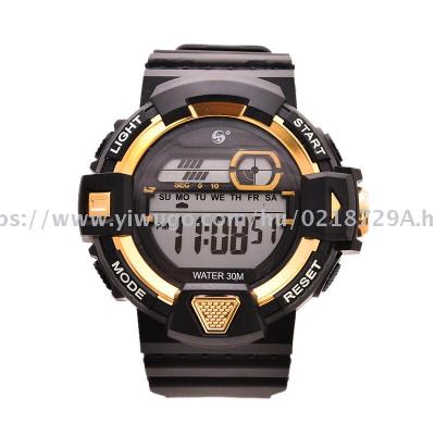 New student waterproof sports electronic watch summer swimming watch multi - functional luminous