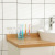 KM820 transparent toothbrush holder, toothbrush shelf washing gargle storage rack porous vertical toothbrush holder, bathroom toothbrush holder