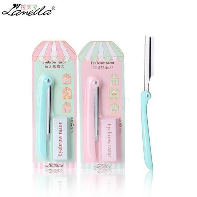 LaMeiLa Folding Eye-Brow Knife Women's Eyebrow Razors Eyebrow Scraper Stainless Steel Blade A0891