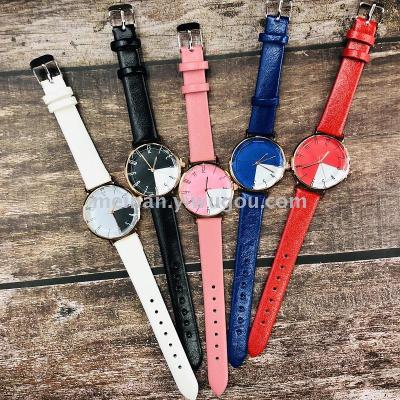 New style creative color ladies belt watches fashion students personality quartz watch