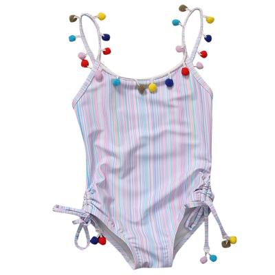 Children's swimsuit foreign trade new fashion vertical stripe printing bikini polyamide fiber quality manufacturers direct sales