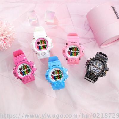 New creative rainbow sports electronic watch diving multi-functional student watches