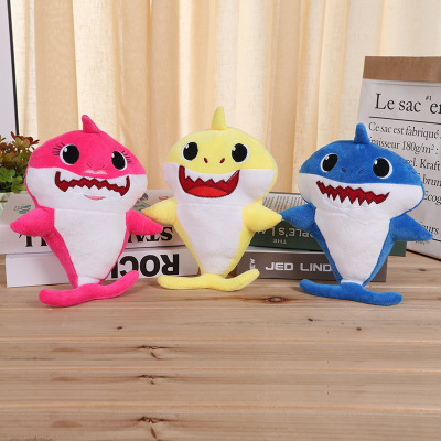 Baby Shark soft toy lights up music Shark doll a costume