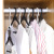 KM5010 household wardrobe long neck hooks W space hanger hook creative dislocation plastic hook without'm 5