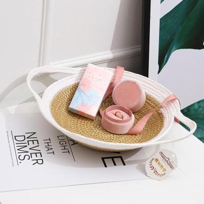 Storage Basket Crafted Paper Rope Wedding Decoration Gift Basket Creative Dried Fruit Basket Storage Basket