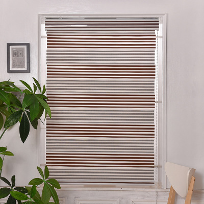 Factory direct office bathroom bedroom living room shade louver curtain finished two 8 wrinkle, color soft gauze curtain