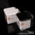 KM 7031 single style flavor box kitchen single style flavor box transparent sugar salt MSG storage box