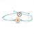 Europe and the United States new rope small Daisy hand rope creative retro simple wave pendant bracelet