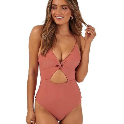 Bikini foreign trade Europe and the United States new sexy solid color of women's monotone swimsuit polyamide fiber quality manufacturers direct sales