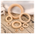 DIY accessories hand-woven accessories raw wood color wood ring wood ring wood buckle wood ring ring handbag fastener