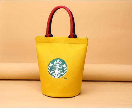 women‘s new large capacity bucket bag student canvas bag korean style simple all-match dark shoulder handbag