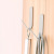 Kitchen bathroom nail free stainless steel hook strong wall stick hook paste type oval long triangle hook