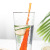 KM 5015 multi-functional dual purpose straw stirrer plastic straw color creative drink straw 2 packs