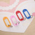 KM 596 creative silicone key chain label key ring key ring can be marked in 8 packages